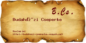 Budaházi Cseperke névjegykártya